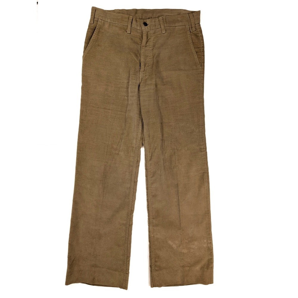 Levi's Tan Corduroy Regular Straight Fit Jeans VINTAGE 70s White Tag Men's 34x32